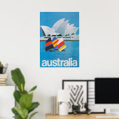 Australië Retro Vintage Travel Poster (Thuiskantoor)