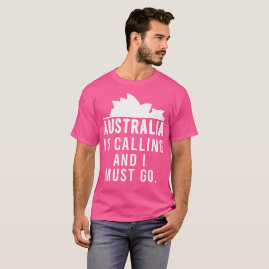 Australië roept en ik moet naar Australian Desi T-shirt (Voorkant volledig)