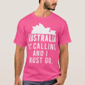 Australië roept en ik moet naar Australian Desi T-shirt (Voorkant)