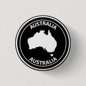 Australië Ronde Button 3,2 Cm (Voorkant)