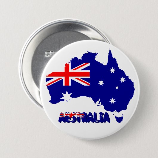 Australië Ronde Button 7,6 Cm (Voorkant /achterkant)