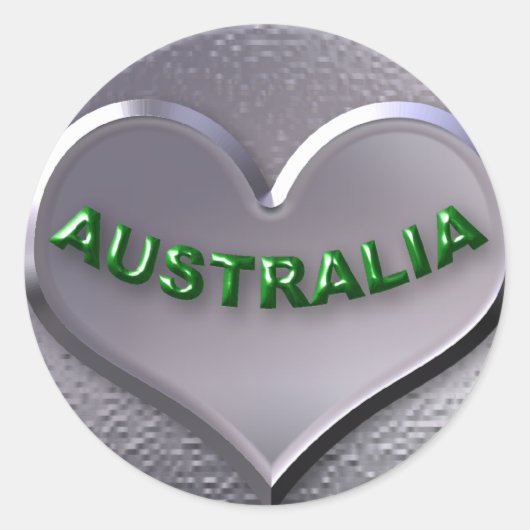 AUSTRALIË RONDE STICKER (Voorkant)