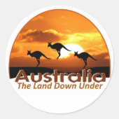 AUSTRALIË RONDE STICKER (Voorkant)