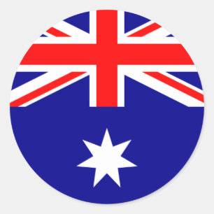australië ronde sticker