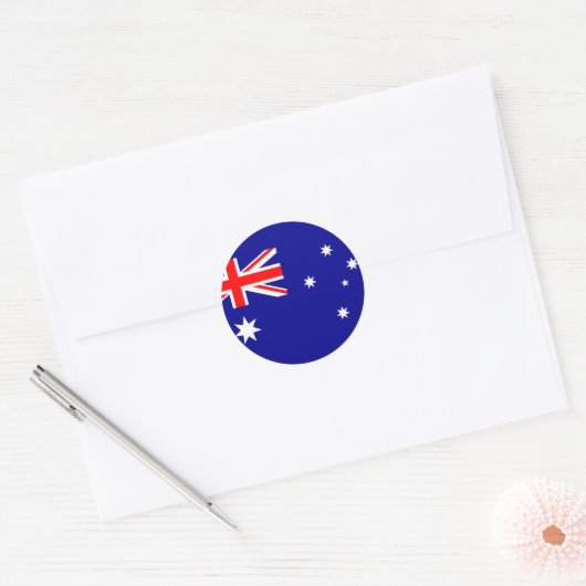 australië ronde sticker (Envelop)