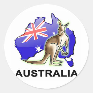 Australië Ronde Sticker