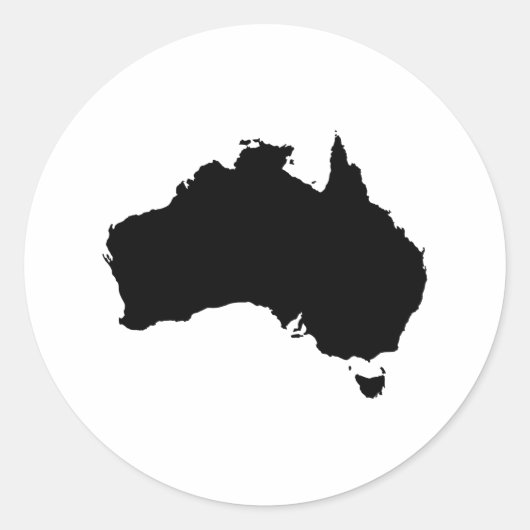 Australië Ronde Sticker (Voorkant)