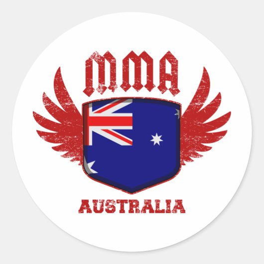 Australië Ronde Sticker (Voorkant)