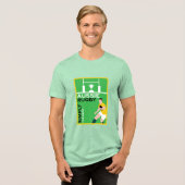 Australië Rugby Player Tri-Blend Shirt (Voorkant volledig)