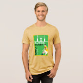 Australië Rugby Player Tri-Blend Shirt (Voorkant volledig)