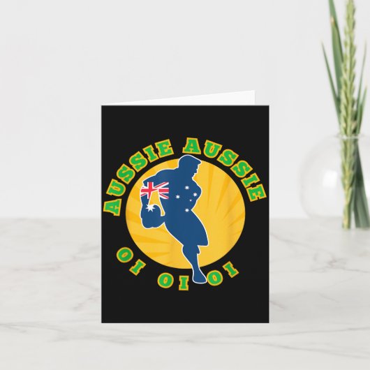Australië Rugby, Wallabies Aussie Aussie Aussie Oi Kaart (Voorkant)