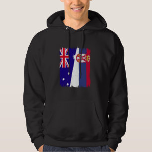 Australië Servië Halve Vlag Srbija Australische Se Hoodie