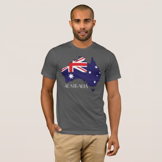 Australië Shirt met plattegrond (Voorkant volledig)