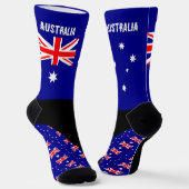Australië Sokken, Australische vlag kleuren / spor Sokken (Gebogen)
