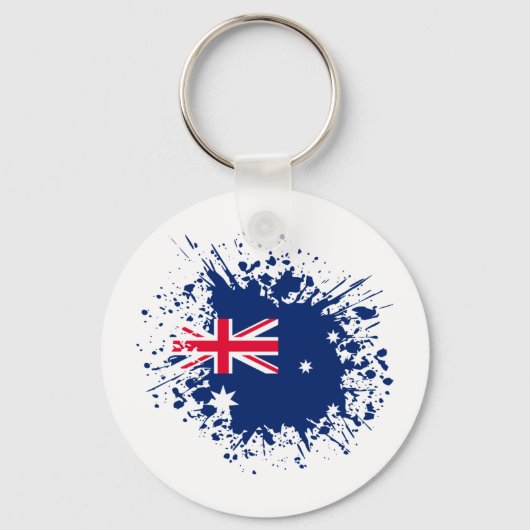 Australië Souvenir Landmark, Australië Vlag Reizen Sleutelhanger (Voorkant)