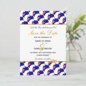 AUSTRALIË Speciale evenement huwelijksviering Save The Date (Staand voorkant)