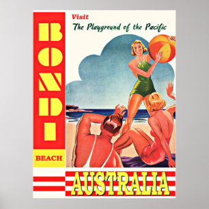 Australië-Speelplaats van de Stille Oceaan, Bondi Poster