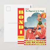 Australië-speeltuin van de Stille Oceaan, Bondi Be Briefkaart (Voorkant / Achterkant)