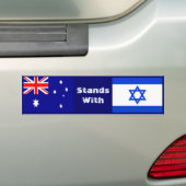 Australië staat met Israël Bumpersticker (Op auto)