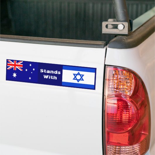 Australië staat met Israël Bumpersticker (Op Truck)