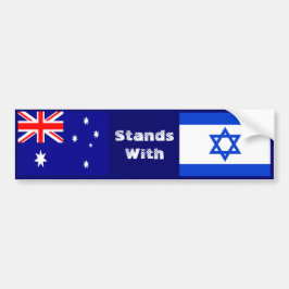 Australië staat met Israël Bumpersticker