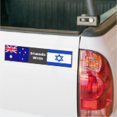 Australië staat met Israël Bumpersticker (Op Truck)