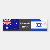 Australië staat met Israël Bumpersticker (Voorkant)