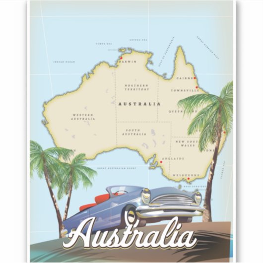 Australië Sticker (Voorkant)