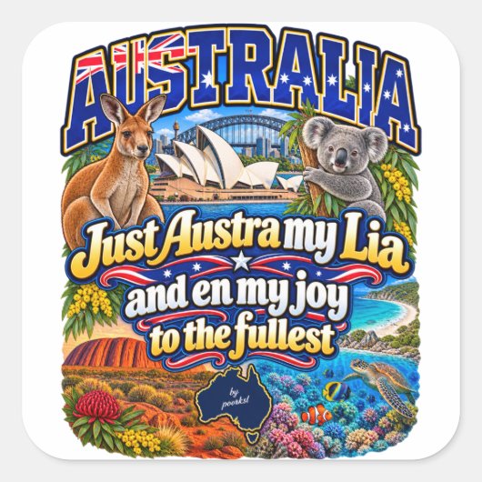 Australië sticker (Voorkant)