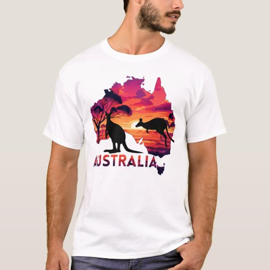 Australië Sunset Adventure T-shirt (Voorkant)