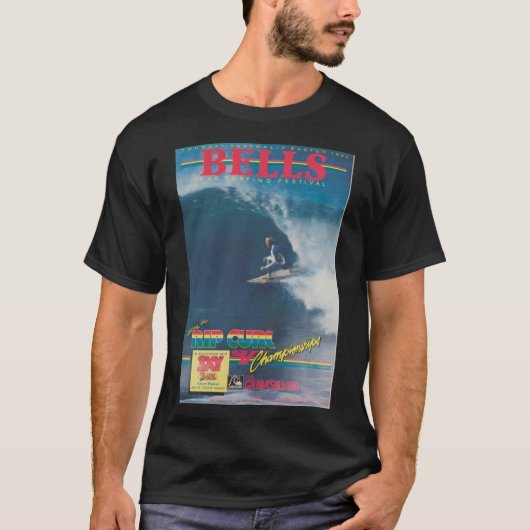  australië surfing poster 1983 Poster T-shirt (Voorkant)