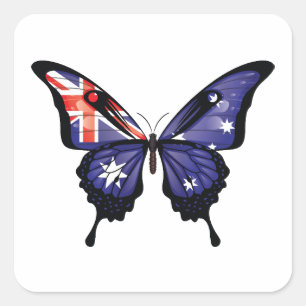 Australië Swallowtail Vlinder Vlag Sticker