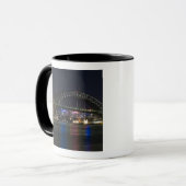 Australië, Sydney. De haven van Sydney 's nachts. Mok (Voorkant links)