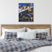 Australië, Sydney, het Rocks gebied, de haven van Canvas Afdruk (Insitu (Slaapkamer))