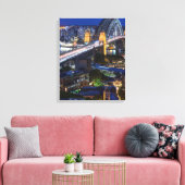 Australië, Sydney, het Rocks gebied, de haven van Canvas Afdruk (Insitu (Woonkamer))