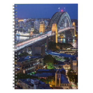 Australië, Sydney, het Rocks gebied, de haven van Notitieboek