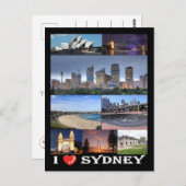 Australië - Sydney - I Love - Briefkaart (Voorkant / Achterkant)