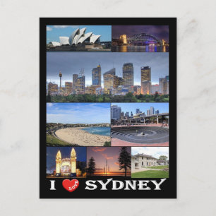 Australië - Sydney - I Love - Briefkaart