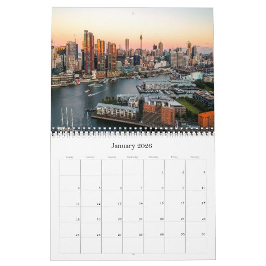 Australië - Sydney - Kalender (Jan 2026)
