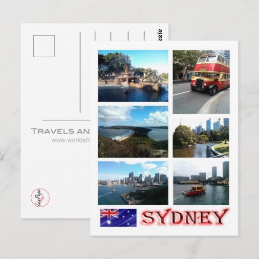 Australië - Sydney - Mozaïek - Briefkaart (Voorkant / Achterkant)