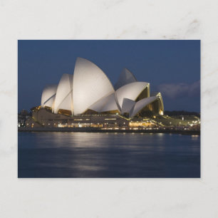 Australië, Sydney. Opera House 's nachts Briefkaart