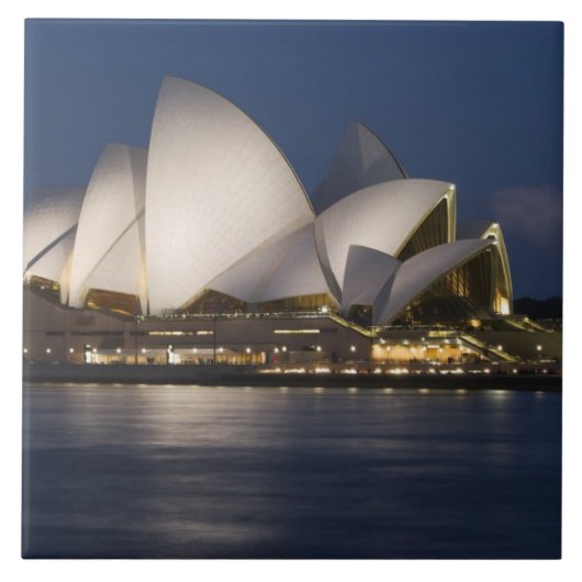 Australië, Sydney. Opera House 's nachts Tegeltje (Voorkant)