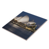 Australië, Sydney. Opera House 's nachts Tegeltje (Zijkant)