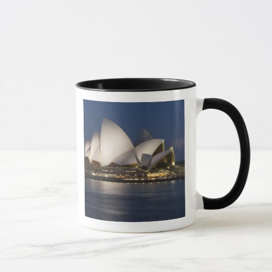 Australië, Sydney. Operahuis 's nachts op Mok (Rechts)