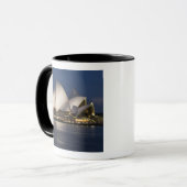 Australië, Sydney. Operahuis 's nachts op Mok (Voorkant links)