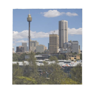 Australië, Sydney, Potts Point. Sydney silhouet. Notitieblok