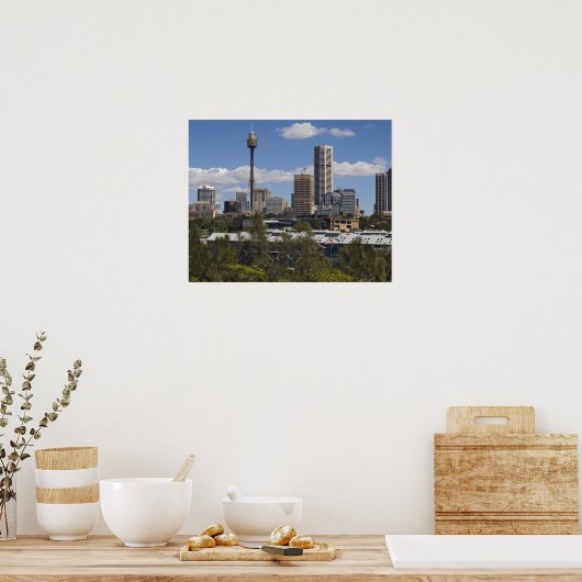Australië, Sydney, Potts Point. Sydney skyline. Poster (Keuken)