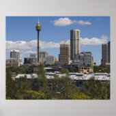 Australië, Sydney, Potts Point. Sydney skyline. Poster (Voorkant)