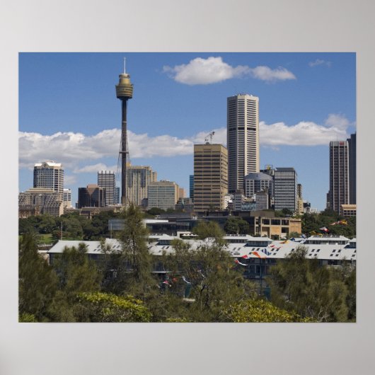 Australië, Sydney, Potts Point. Sydney skyline. Poster (Voorkant)