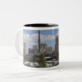 Australië, Sydney, Potts Point. Sydney skyline. Tweekleurige Koffiemok (Voorkant links)